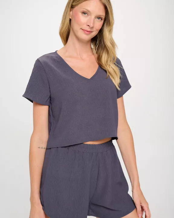 Charcoal White Sands Set
