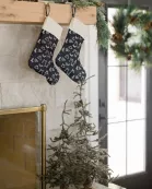 Black Brand Christmas Stocking