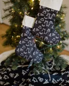 Black Brand Christmas Stocking