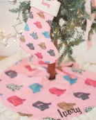Pink Cowboy Hat Christmas Stocking
