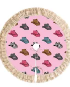 Pink Cowboy Hat Christmas Tree Skirt