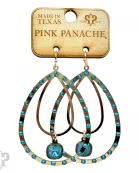 Double teardrop earring, Austrian crystal