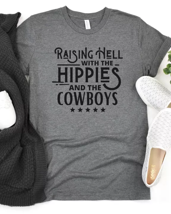 Raising Hell With Hippies & Cowboys Graphic Tee