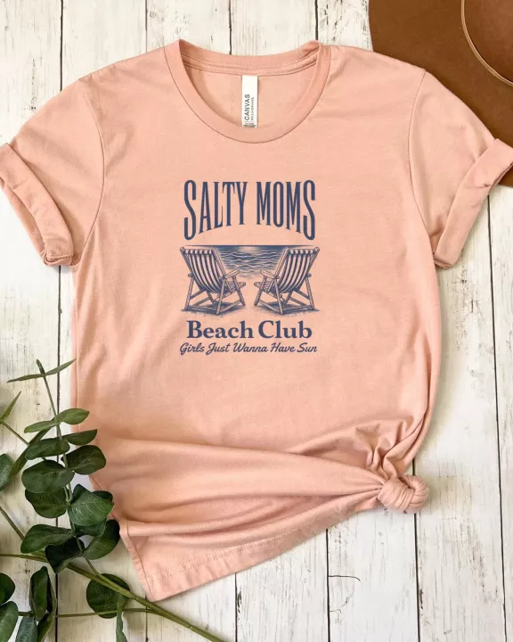 Salty Moms Beach Club Graphic Tee
