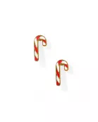 Screwback Stud Earrings - Candy Cane