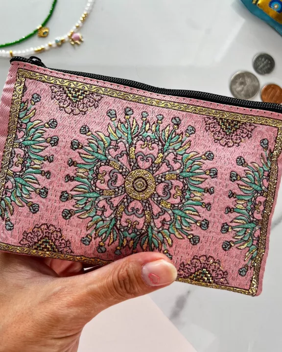 Rug Coin Purse Rose