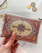Rug Coin Purse Rose