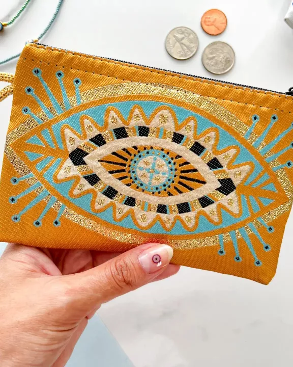 Evil Eye Purse- Gold