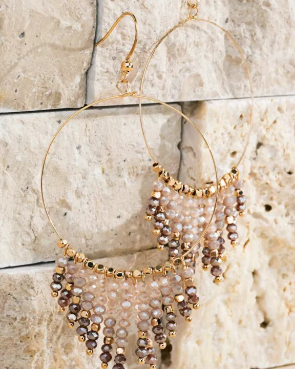 Beaded Tassel Earrings