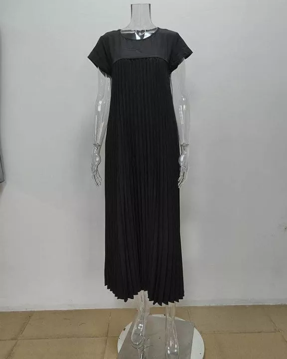 A-Line High Waisted Pleated Dresses