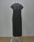 A-Line High Waisted Pleated Dresses