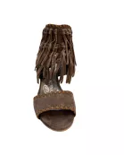 True Fringe Suede Wedge