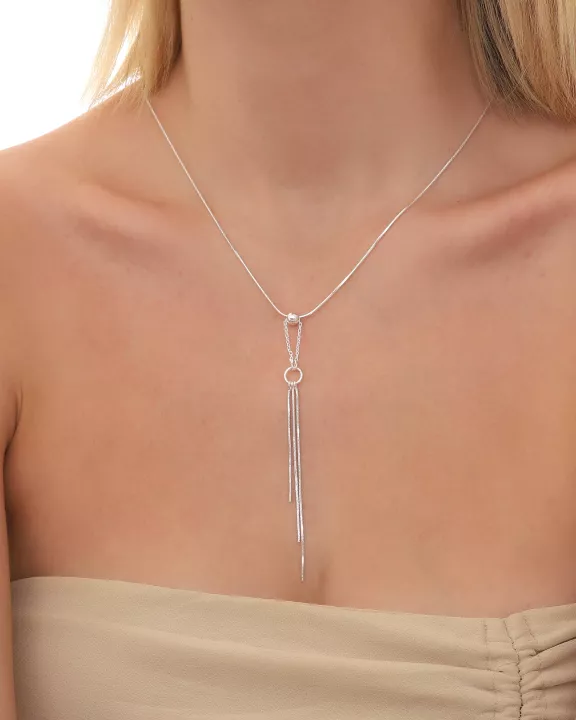 Silver Tassel Necklace