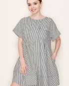 STRIPE SWING SHORT DRESS