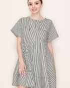 STRIPE SWING SHORT DRESS