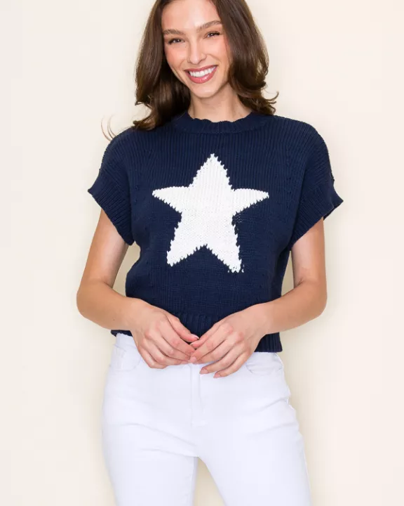 STAR SWEATER TOP