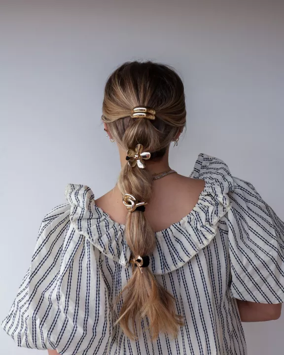 GOLD PONYTAIL CUFFS (4 OPTIONS)