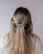 WAVY SILVER BARRETTE