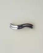 WAVY SILVER BARRETTE