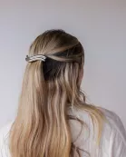 WAVY SILVER BARRETTE