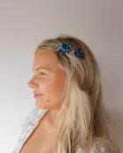GEMSTONE FLOWER CLIPS