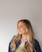 GEMSTONE FLOWER CLIPS