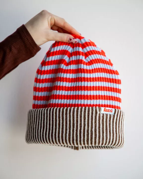 STRIPED BEANIE