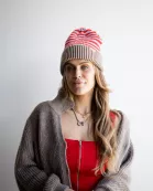 STRIPED BEANIE