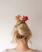 FLOWER FRENCH PINS ( 3 COLORS )