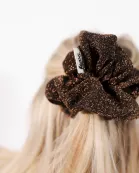 BROWN GLITTER MIDI SCRUNCHIE