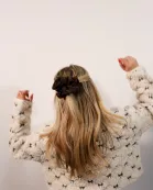BROWN GLITTER MIDI SCRUNCHIE