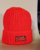 RED CHEETAH BEANIE
