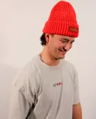 RED CHEETAH BEANIE