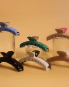 TWO-TONED SHINY MIDI HOLD EVERYTHING CLAW