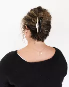 TWO-TONED SHINY MIDI HOLD EVERYTHING CLAW
