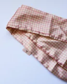 PINK PLAID HAIR SCARF