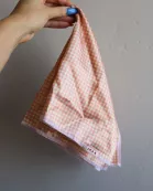 PINK PLAID BANDANA