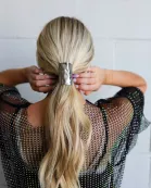 OVERSIZED PONYTAIL CUFF ( GOLD + SILVER )