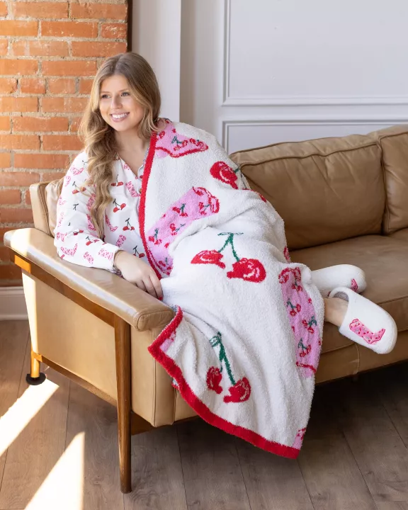 CHERRY COWGIRL SLIPPER