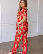 JUNGLE WILD SHORT SLEEVE WITH PANTS LOUNGE SET