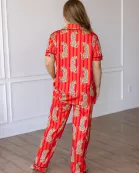 JUNGLE WILD SHORT SLEEVE WITH PANTS LOUNGE SET