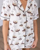 MARTINI PARTY SHORT SLEEVE LOUNGE SET