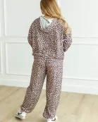 LEOPARD HOODIE JOGGER SET