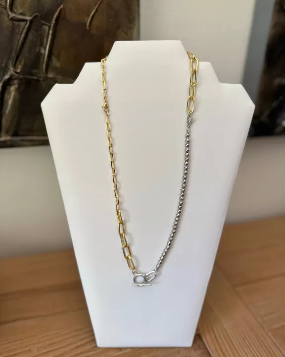 Mixed Toggle Necklace