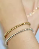 Stacked 14k Gold Filled Bead Bracelet