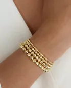 Stacked 14k Gold Filled Bead Bracelet