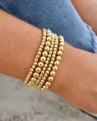 Stacked 14k Gold Filled Bead Bracelet