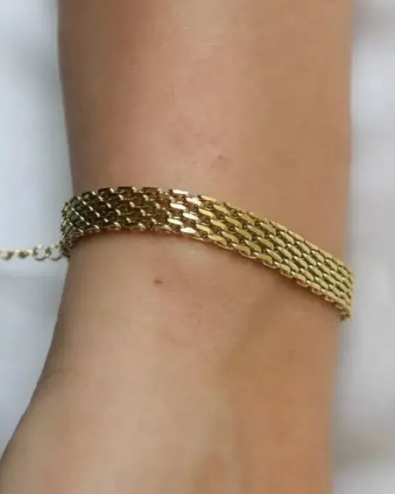 18k Mesh Chain Bracelet
