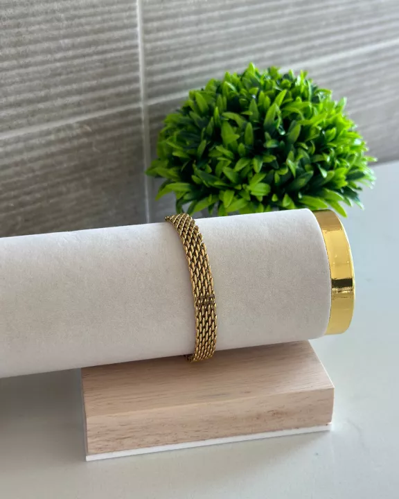 18k Mesh Chain Bracelet