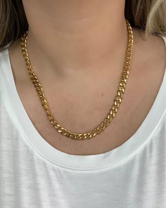 Cuban Chunky Chain 18k Gold Necklace